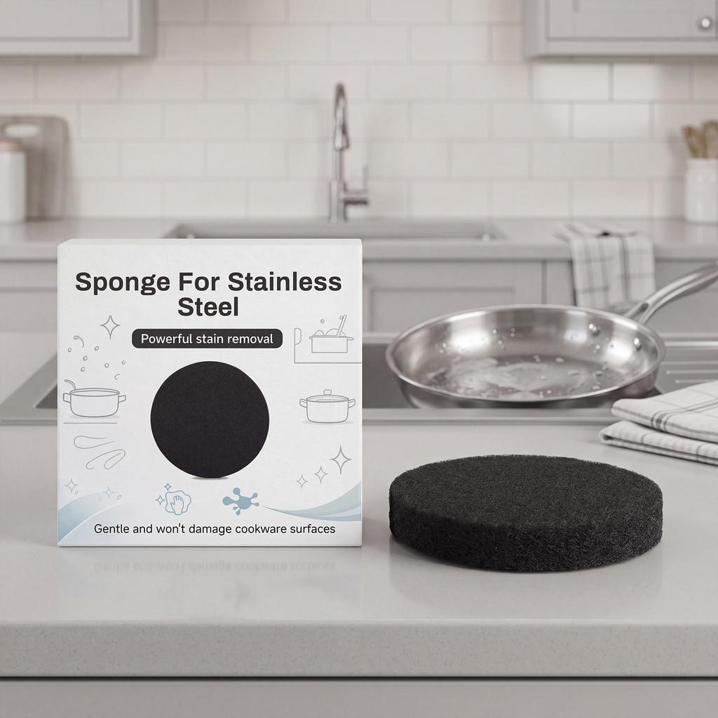 Stainless steel cleaning sponge Household stainless steel kitchen utensil cleaning sponge for wiping and removing oil stains