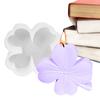 Lucky Shamrock Silicone Mold Four Leaf Silicone Lucky Fondant Moulds Epoxy Casting Resin Candle Mold Four-Leaf Shamrock Shape