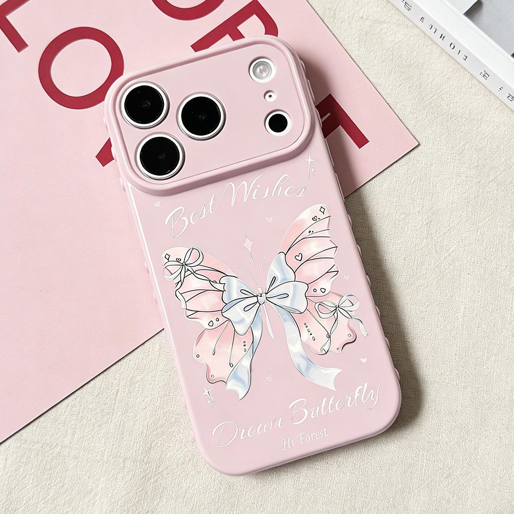 

Bowtie Wings Drop-Proof Phone Case for iPhone 17/17 Pro, Compatible with Apple 16/15, for New Model 14 iPhone 13 Pro