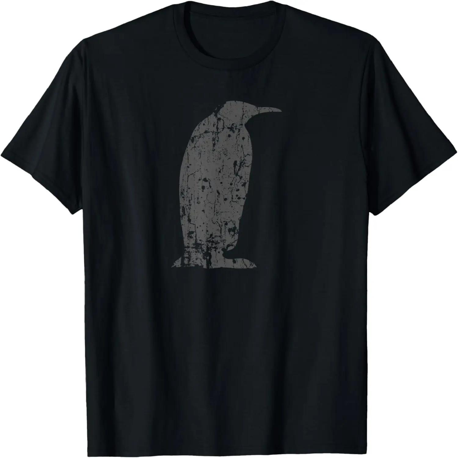Penguin Vintage Design - Penguin Print T-Shirt S чёрный