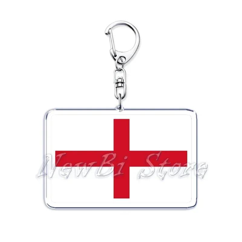 New Country Flags Keychains Ring for Accessories Bag Pendant American Britain Korean Korean Key Chain Keyring Jewelry Fans Gifts
