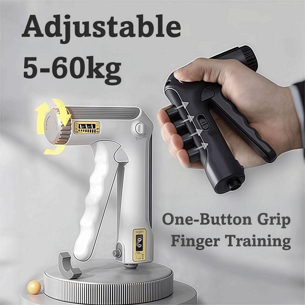 Adjustable Grip Strength Trainer with Counting Hand Exerciser  For Muscle Building(10-130 LBS)