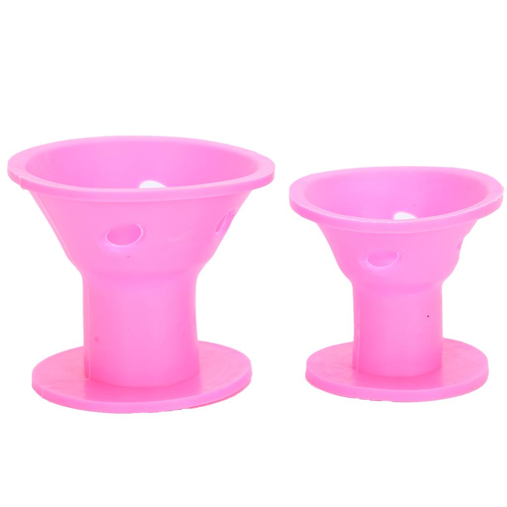 Hair Rollers No Heat Rubber Pink No Clip Hair Curlers Styling Waving Hairstyle Tool