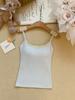 Pure lace polished sling vest for women with chest pads in autumn and winter, expanding the chest to keep warm, wearing a tube top inside