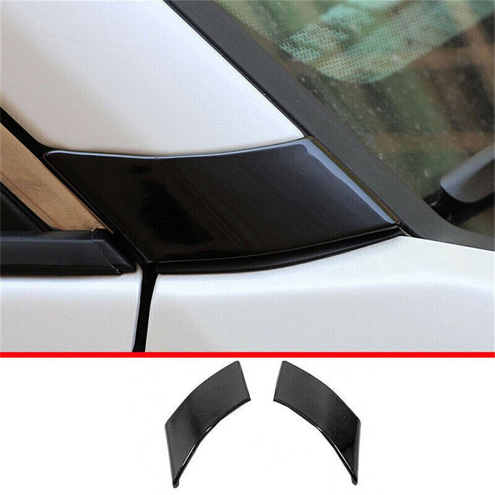 Glossy Black A-Pillar Front Triangle Molding Trim Cover For Toyota RAV4 -22