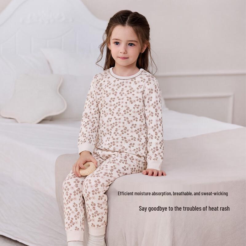 Babylove Girls' Soft Cotton Floral Pajama Set