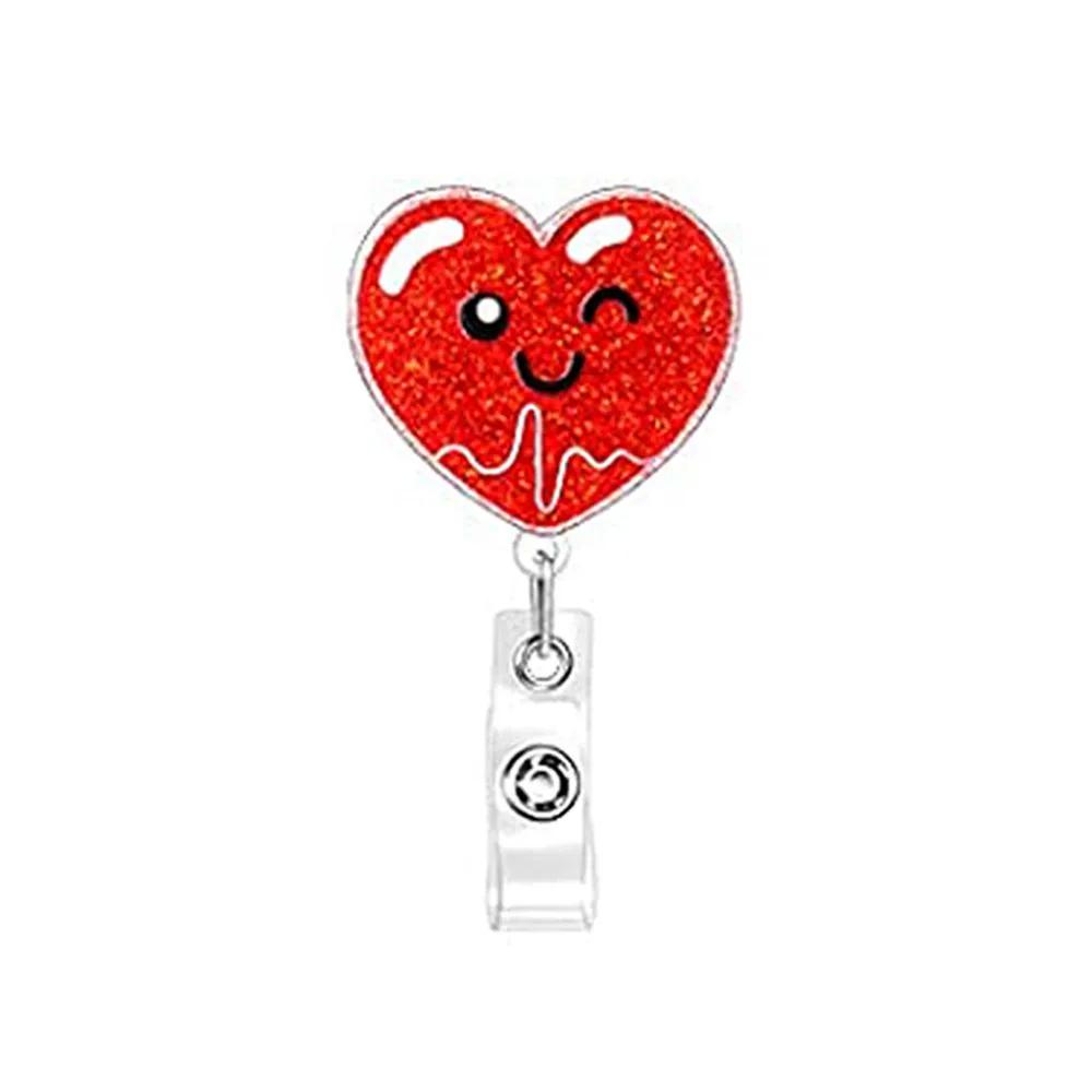 New Style Cute Cartoon Retractable Nurse Badge Reel Clip Badge Holder Students Doctor ID Card Holder Keychain Gift