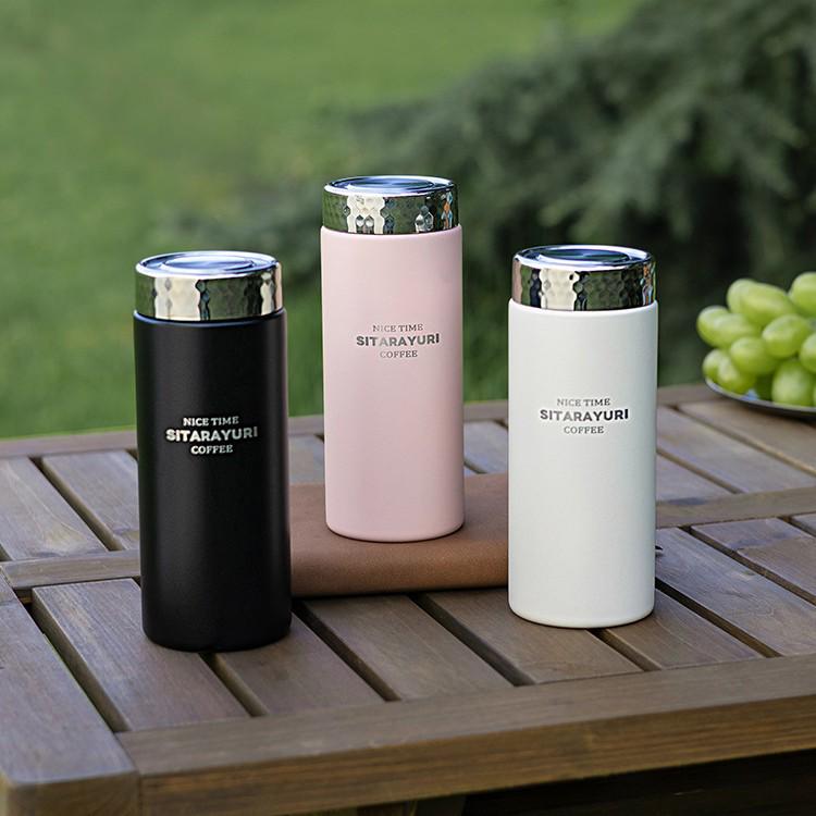 Compact Cute Girly Stainless Steel Thermos Cup - Mini Portable Water Bottle for Students