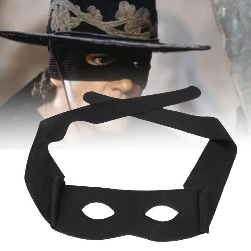 Zorro Black Halloween Eye Mask Blindfold Performance Props Supplies Cosplay