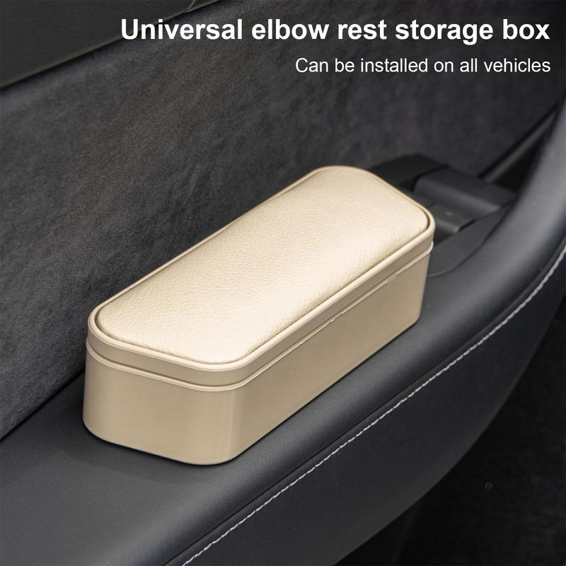Car Armrest Box Elbow Rest Pad Auto Elbow Support Storage Box Adhesive Installation Armrest Extender For SUVs Mini Cars Sedans