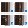2 Stück Robuste Zinklegierung Schiebetürriegel Set Praktisches Zubehör für Badezimmer Balkone Fenster Schwarze Türbeschläge