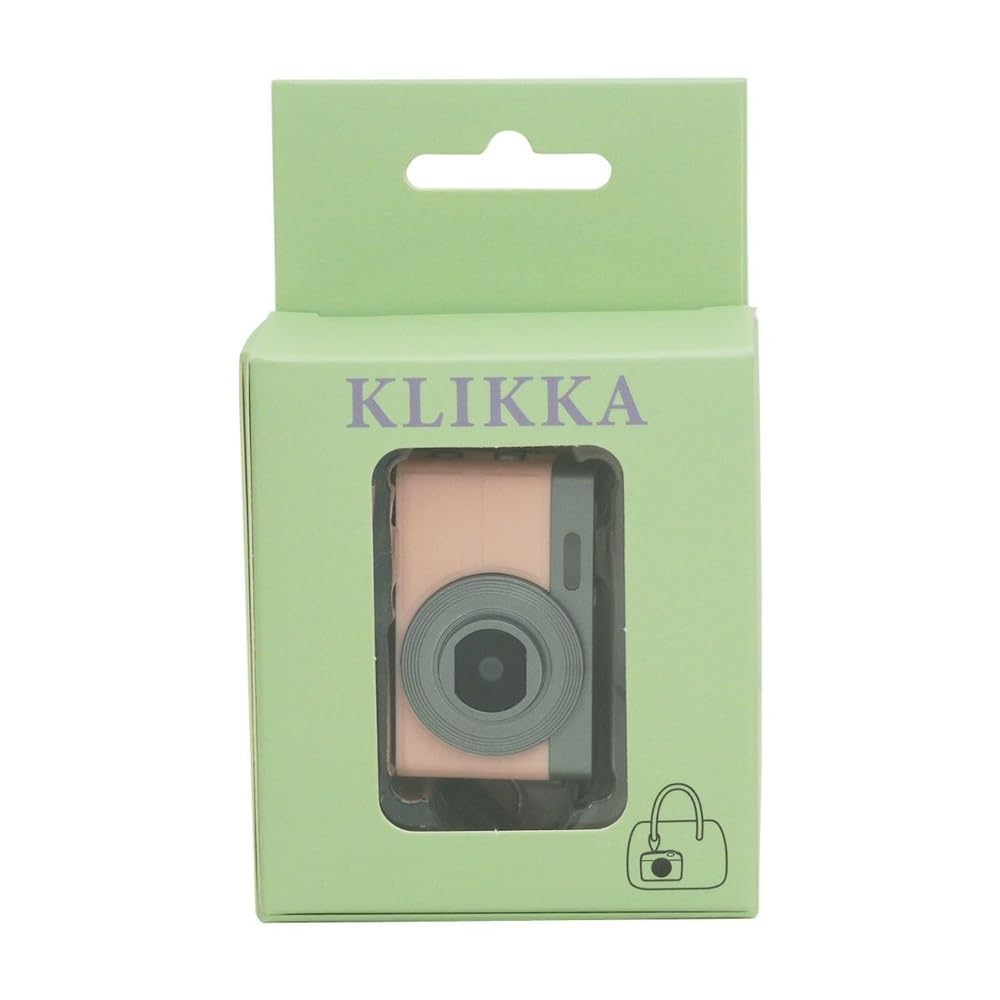 King KLIKKA Pink Keychain Miniature Digital Camera with LCD Retro MicroSD Card Support To 929344 Camera, 0.96-inch Screen, Design, (Up 32GB),