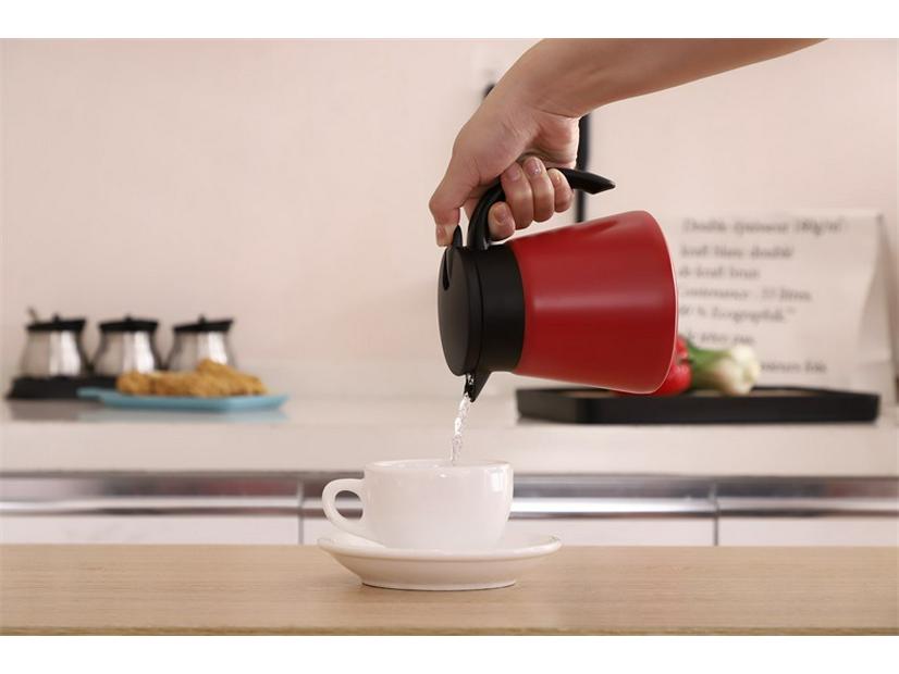 Cafetière Isotherme Double Paroi en Acier Inoxydable - Mini Bouilloire de Bureau & Thermos de Style Européen