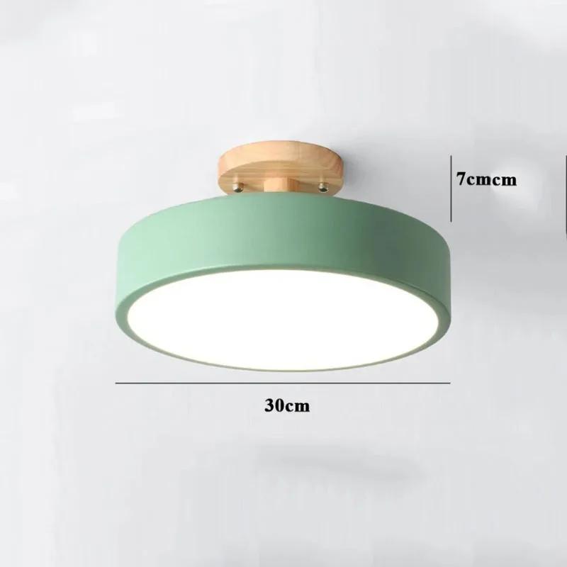 Nordic Wood Round Ceiling Lamp Indoor Industrial Lighting Fixture Dining Table Torch Study Bedroom Decor Beside Wall Light