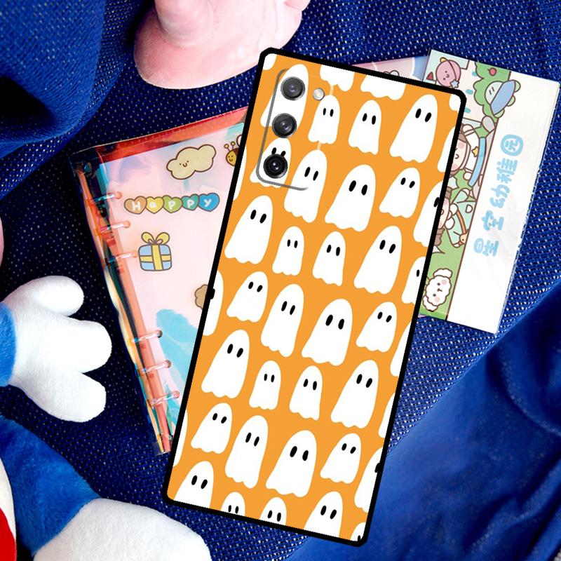 Cute Halloween Ghost Case For Samsung Galaxy S26 Ultra S25 S24 S23 S22 S21 S10 Plus S20 FE S25 Ultra Cover Funda