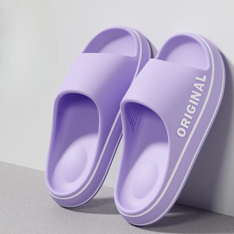Sommartofflor för män och kvinnor med EVA-mjuk botten, molniga sandaler, lätta strandskor, lämpliga för inomhus- och utomhusbruk