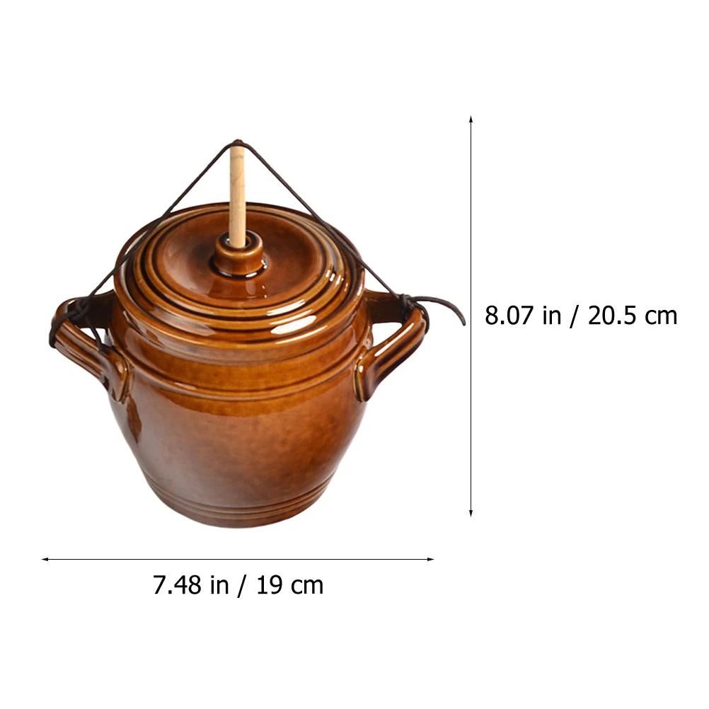 Self-pressurized Pickle Traditional Kimchi Jars Household Container With Lid Kitchen Ceramic Container Food Canisters Practical