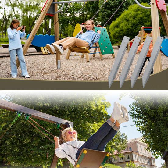 Fence Post Stakes Repair Kit Rust-Resistant Easy To Install Heavy Duty Steel Fence Post Ground Stakes