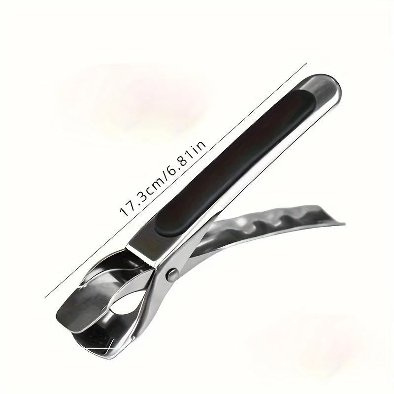 1pc Stainless Steel High-Heat Kitchen Grippers,Anti-Slip Silicone Cooking Claws for Hot Dishes&Bowls,Commercial Kitchen Utensil