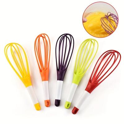 Rotating Plastic Manual Egg Beater Home Baking Cream Mixer Kitchen Tool Handheld Egg Beater
