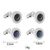 Legierung Legierung Manschettenknöpfe Schwarz Blau Hemd Anzug Manschettenknöpfe Hohe Qualität Manschettenknöpfe für Herren Männer