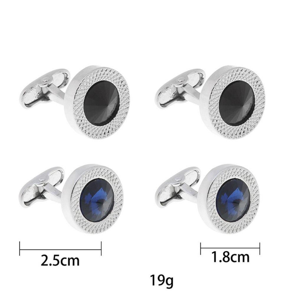 Legierung Legierung Manschettenknöpfe Schwarz Blau Hemd Anzug Manschettenknöpfe Hohe Qualität Manschettenknöpfe für Herren Männer