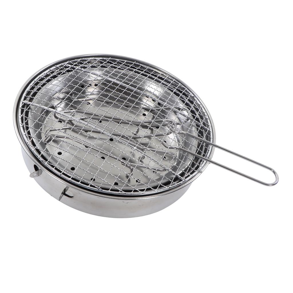 Charcoal Barbecue Grill Stove Stainless Steel Detachable Portable Camping Grill Stove for Home