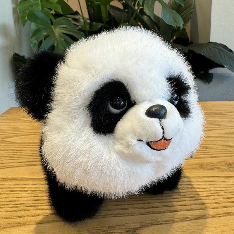 Cute Panda Plush Toy Stuffed Animal Doll Realistic Gift For Girlfriend 23cm