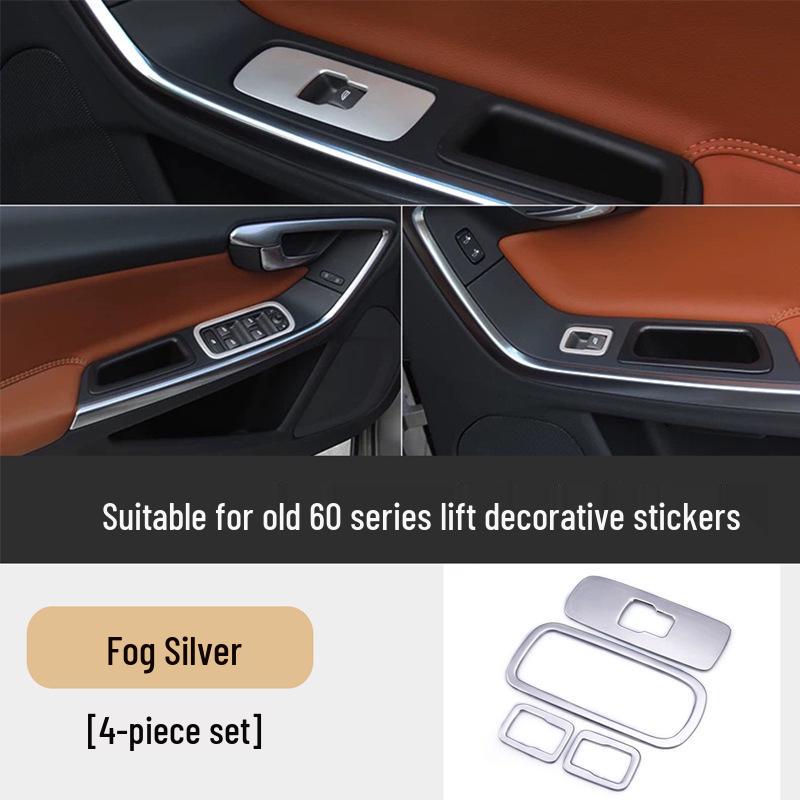 

Window Lift Panel & Glass Button Decorative Sticker for 09-17 Volvo XC60, S60, V60