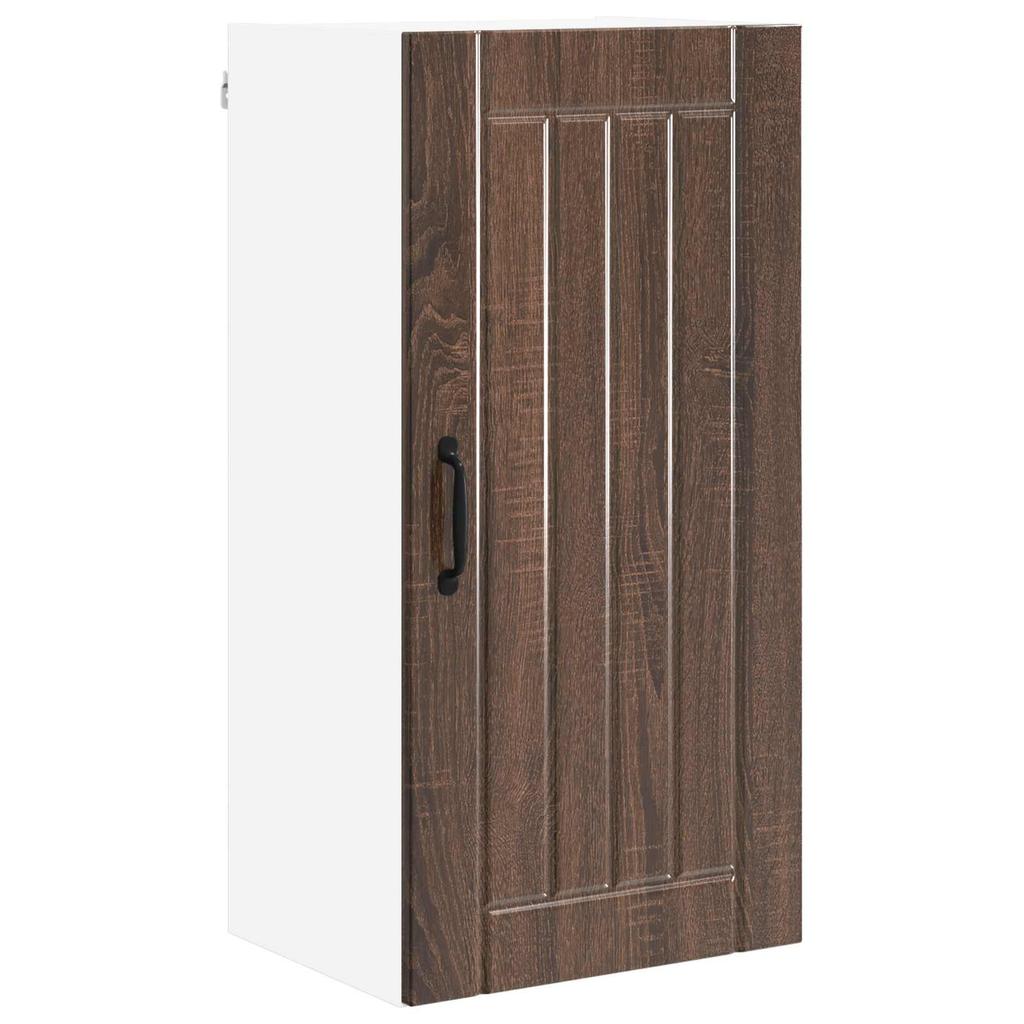 Wall Cabinet LUCCA Brown Oak 40 x 31 x 80 cm Particleboard