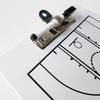 Double-Sided Football Full Half Court Tactic Board Dry Erases Board Basketball Coaching Board for Coaches with Marker