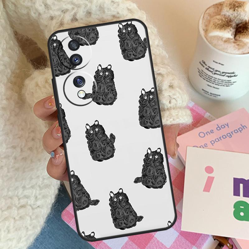 Minimalist Cats For Honor Magic 8 7 6 Lite Case For Honor 400 200 Pro 90 70 50 X8c X8b X9a X9b X9c X9d Win RT