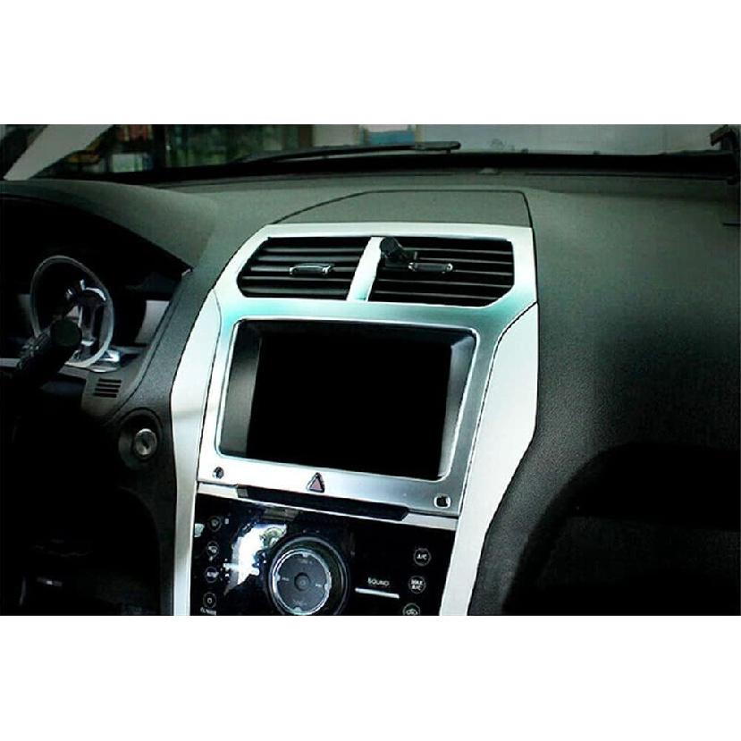 L2R for Ford Explorer 2011 2012 2013 2014 2015 Car Interior Accessories Dashboard Console Navigation Cover Frame Trim ABS Matte 1pc