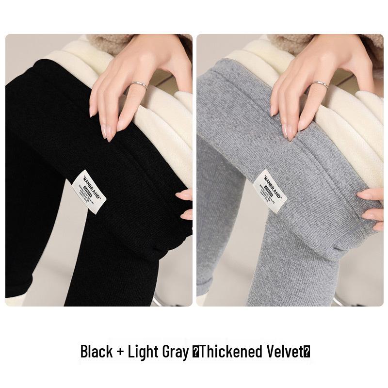 Maternity Fleece Lined Pants - Warm, Soft, Cotton, Belly-Friendly for Spring & Autumn