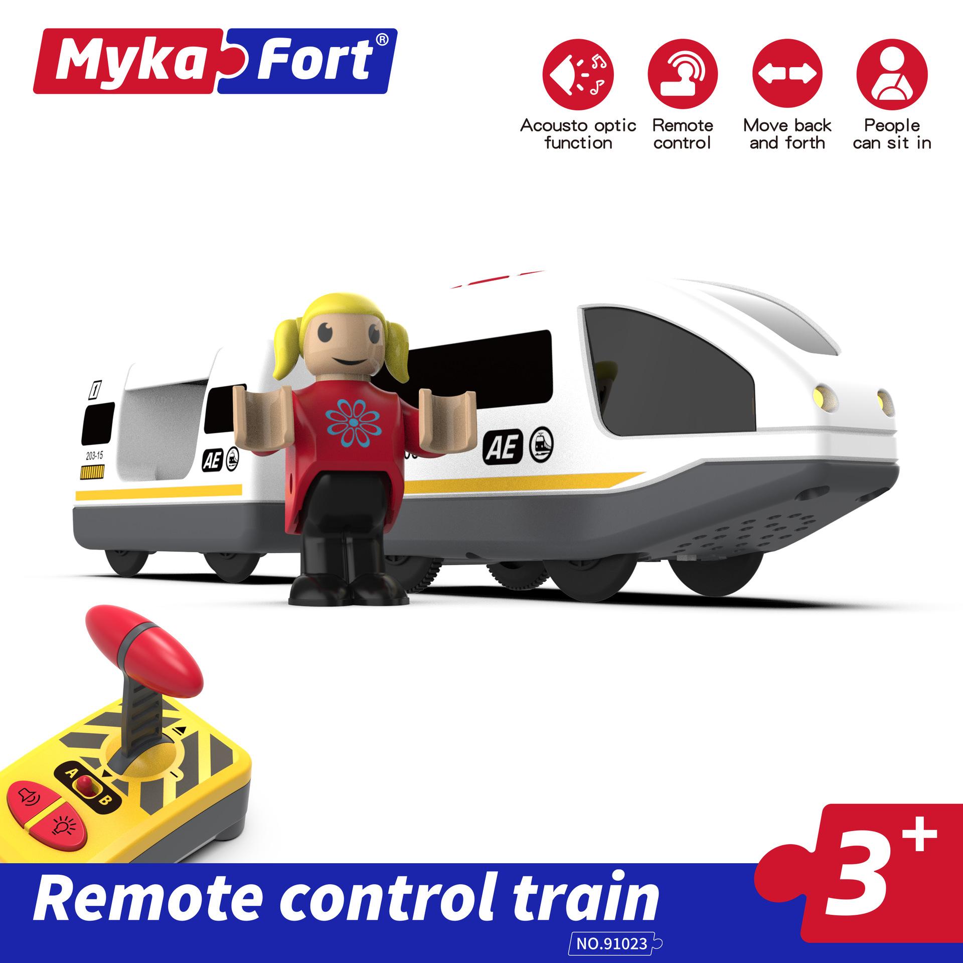 

Электромобиль Поезд на радиоуправлении Детские развивающие игрушки Совместимый деревянный трек Оптовая продажа Игрушки для подарка малышу 90218