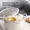 Uncoated 304 Ceramic Thickening Steamer Double Ear Milk Pot Stainless Steel Household Stockpot Induction Cooker Universal