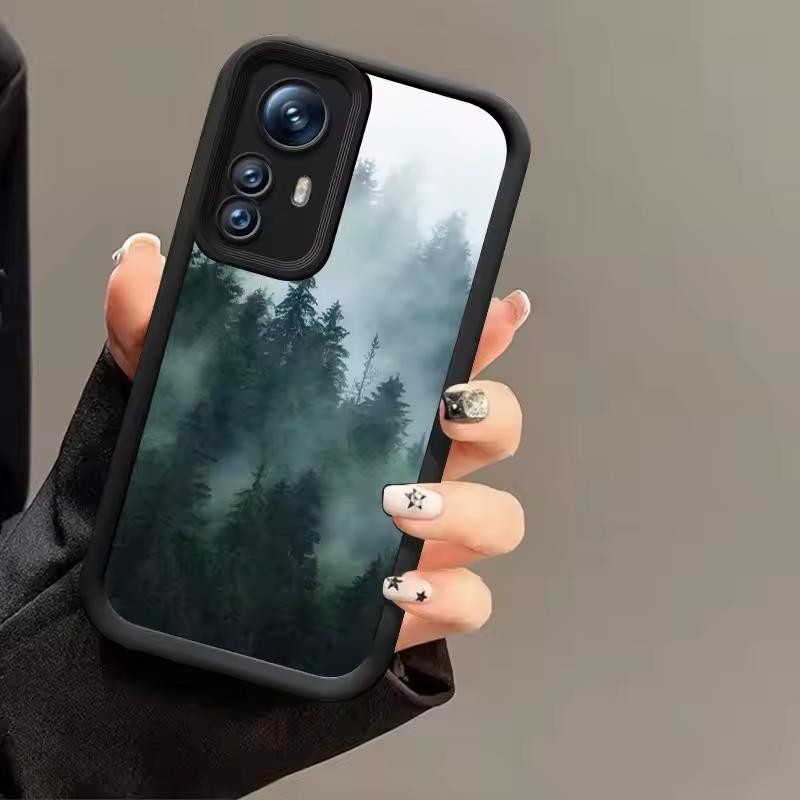 Mountain Misty Forest For Samsung Galaxy Case S24 S23 S22 S21 Ultra Plus Fe A55 A54 A53 A52 A35 A25 A15 5G Phone Y2k Cover