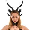 Halloween Ördögszarv Ökörszarv Cosplay Hangulatos Haj Vicces Fejpánt Jelmez Kiegészítő Démon Fotózáshoz [siawadeky] Fejpánt, Hajpánt,