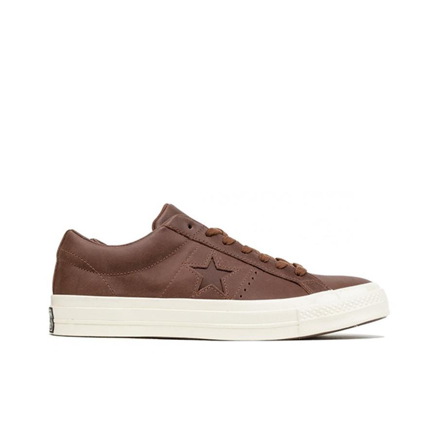 Converse One Star Ochsenleder Rutschfest Leicht Niedrig geschnitten Skate-Schuhe Unisex Sneaker Braun 157744C