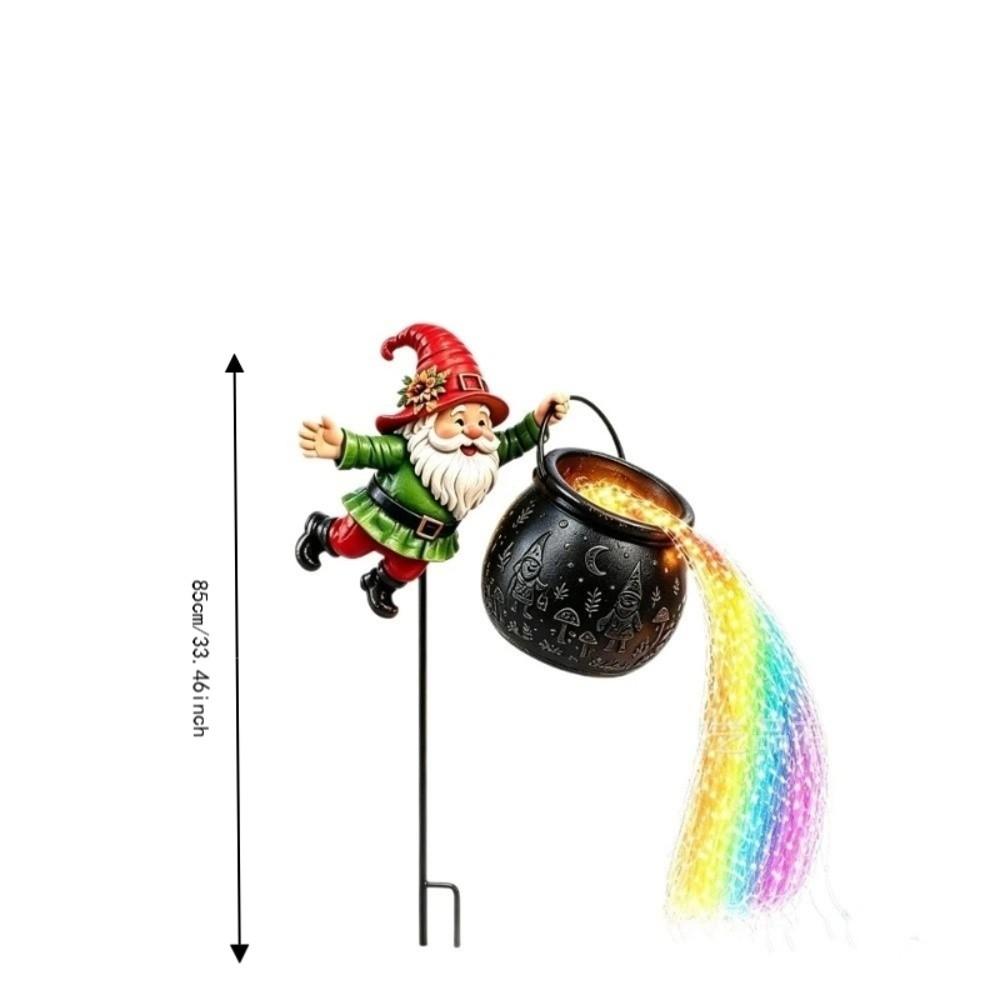 Flowing String Christmas Cauldron Garden Light Ground Insert Santa Claus Light Yard Patio