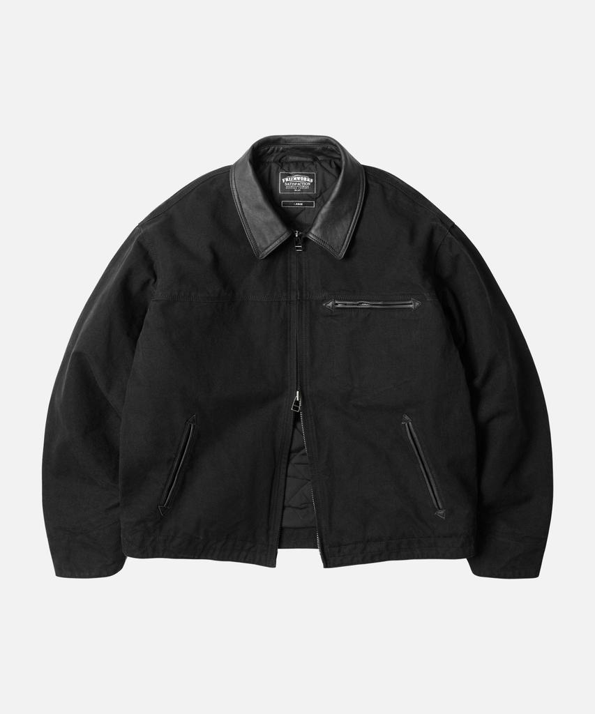 Frizmworks Heavy Canvas Destroyed Work Jacket _ Black