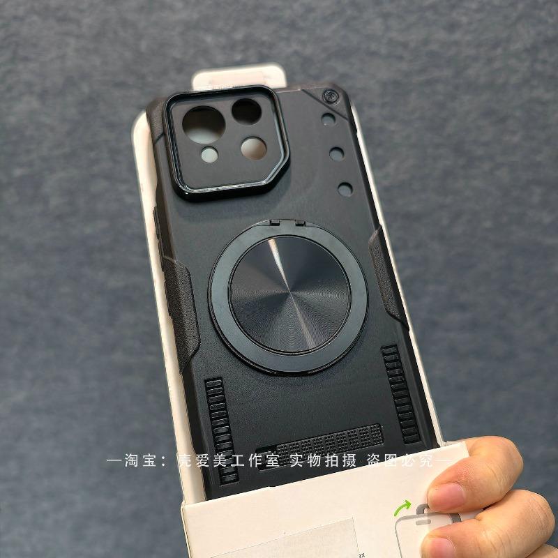 Per Custodia ASUS ROG Phone 8 Pro Moda Magnetica Anello 360° Dissipatore di Calore Integrato Copri Telefono Armatura Antiurto Antiscivolo Bumper