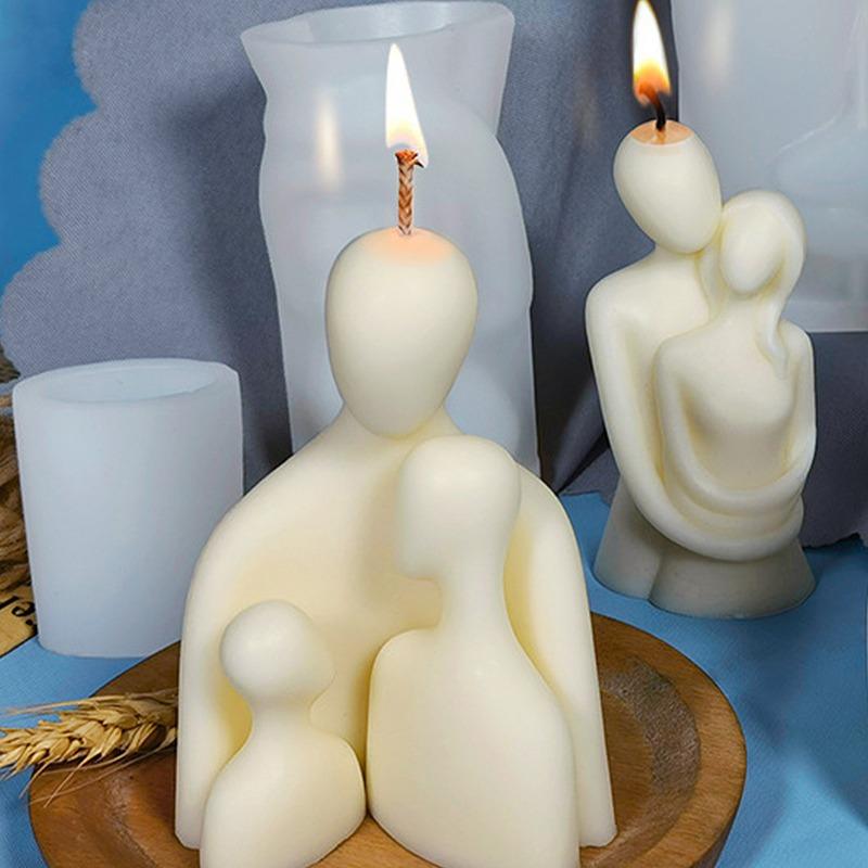 Molde de vela 3D creativo de silicona con forma de David, molde para velas de perfume, molde para hacer velas con fragancia, molde para yeso, chocolate, jabón y pastel