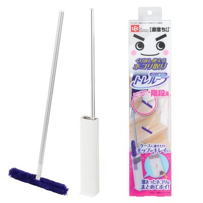 LEC Gekiochikun Treloop Dust the Mop by Passing It Through the Case High-Density Brush, (for Stairs), Reusable, Removal/Cleans