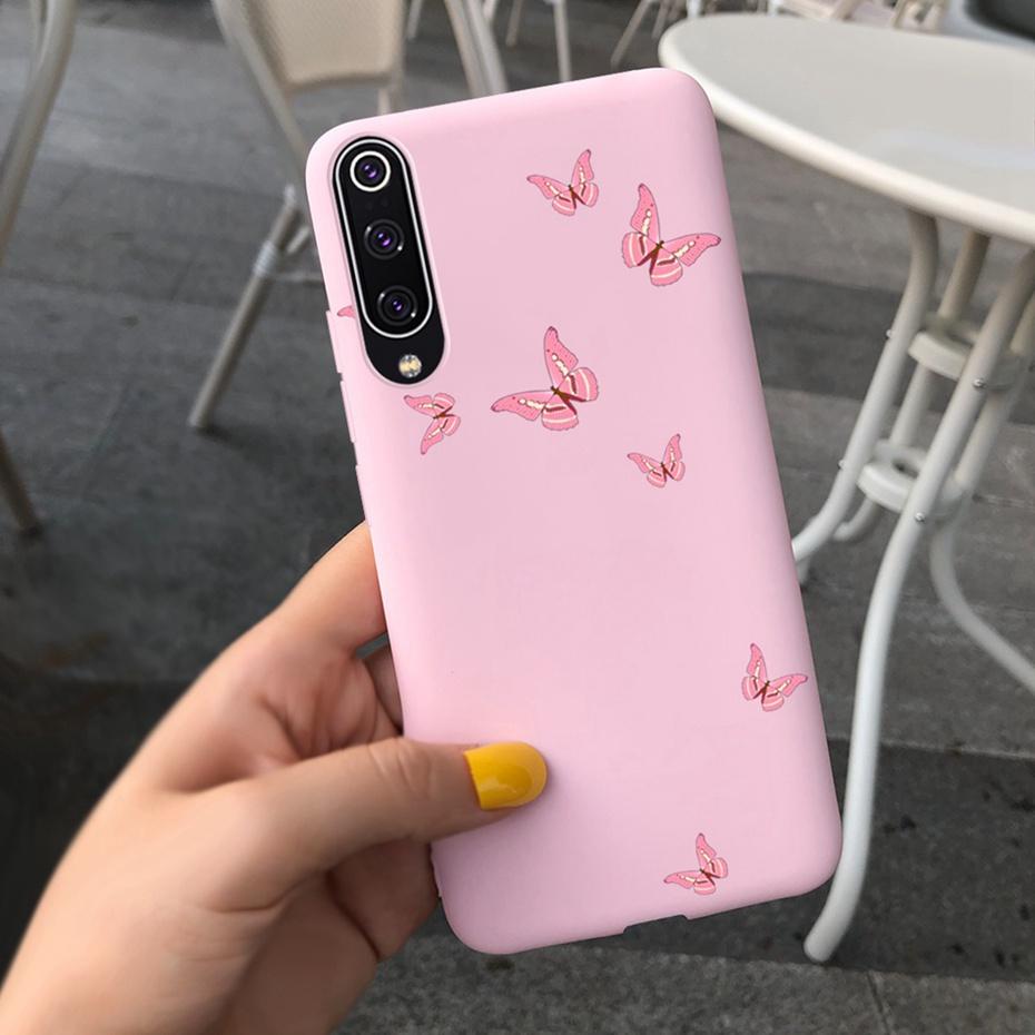 Phone Case For Xiaomi Mi 9 Lite Case Cute Silicone Back Cover For Xiaomi Mi 9 SE Mi9 9SE Mi9lite Phone Shell Soft TPU Bumper