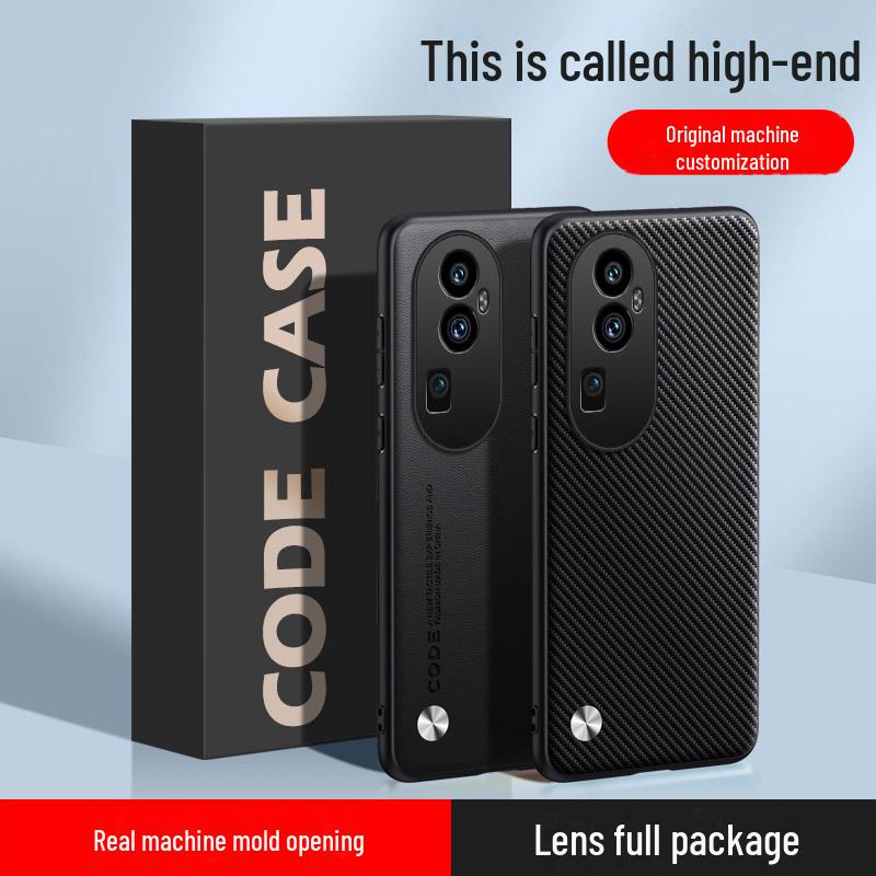 Premium Leather Kevlar Phone Case for Oppo Reno10 - Anti-Fall Protection for Reno9pro & Reno8