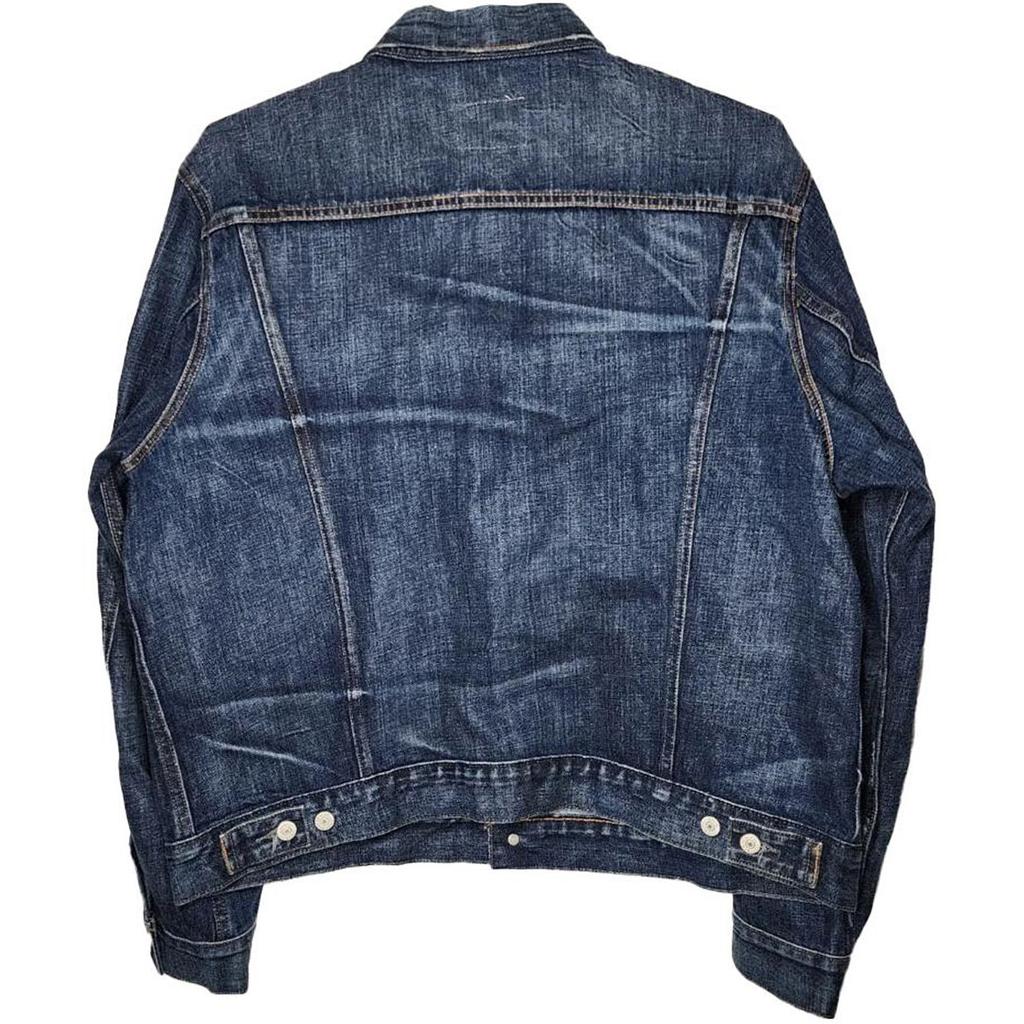 Polo Ralph Lauren Letter Pattern Printed Single-Breasted Long Sleeve Denim Jacket Men Jackets Blue 710825889-001