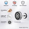 Vnox Viking Compass Zircon Stud Earrings, Copper Metal White Gold Plated Spiral Ear Post, Simple Jewelry Gift for Men Boys Him