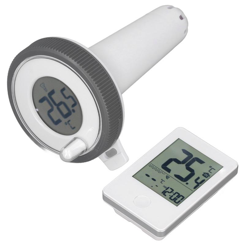 Wireless Pool Thermometer LCD Display 0.1℃ Accuracy Waterproof Digital Floating Thermometer Temperature Meter Pool Thermometer