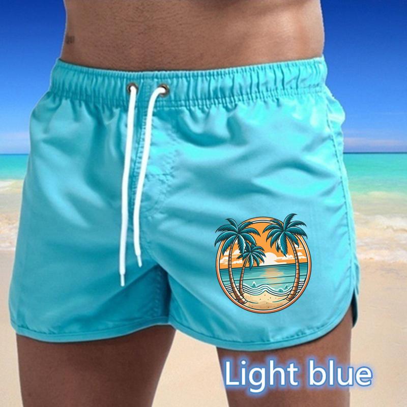 BBK-84 Summer New Men's Quick-Drying Swim Trunks Sports Pants Swimwear Beach Shorts Jogging Shorts Sports Creative Basketball Print
